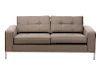 Florence Knoll Style Gray Upholstered Settee