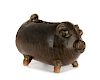 Chester Hewell Glazed Ceramic Pig Container