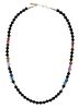 Navajo T&R Singer Silver Multi Stone Necklace