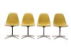 Set of 4 Eames for Herman Miller Swivel Chairs