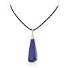 Lapis Lazuli Drop Pendant Necklace
