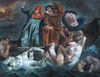 DANTE & VIRGIL'S JOURNEY TO HELL OIL PAINTING