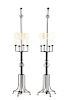 Pair of Tommi Parzinger Style Floor Lamps