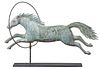 Exceptionally Rare A.L. Jewell Signed Jumping Horse Weathervane