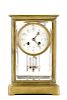 Tiffany & Co. Brass & Glass Regulator Clock
