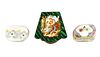 3 Continental Silver & Enamel Decorated Boxes