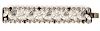 Jean-Louis Blin Rhinestone & Gray Glass Bracelet