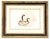 Patricia Buckley Moss, "Geese"-1975, Watercolor