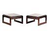 Pair, Percival Lafer Rosewood Side Tables