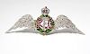 A diamond and ruby Royal Flying Corps brooch