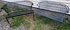 lot 2 wrought benches