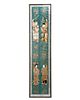 Chinese Embroidered Silk Panel with Figures.