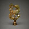 Chinese Carved Jade Phoenix Finial