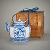 Rare Chinese Wanli Porcelain Blue & White Wine Pot