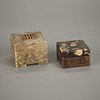 2 19th c. Chinese Soapstone Seal Ink Boxes