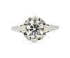 Art Deco Platinum 1.60ct Engagement Diamond Ring