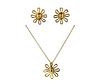 Tiffany &amp; Co. Paloma Picasso 18K Gold Daisy Earrings Necklace Set