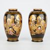 Pair of Japanese Meiji Satsuma Vases