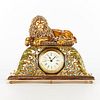 Jay Strongwater Lion Mantel Clock