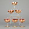 Set of 6 Bohemian Champagne Glasses