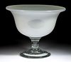 FREE-BLOWN AND CASED GLASS OPEN COMPOTE
