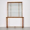 James Mont (style), gilt iron display cabinet