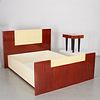 Pace queen-size bed and nightstand