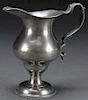 FINE EARLY AMERICAN PEWTER CREAMER