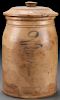 A MIDWESTERN STONEWARE JAR, MID 19TH/EARLY 20TH C