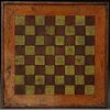 AN AMERICAN PAINTED WOOD GAMEBOARD