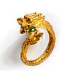 A 22K Gold Dragon Ring
