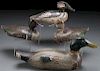FOUR CARVED AND PAINTED DUCK DECOYS
