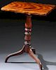 AN EARLY AMERICAN MAHOGANY CANDLE STAND