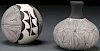 A PAIR OF ACOMA NATIVE AMERICAN POTTERY VESSELS