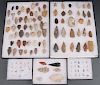125 NATIVE AMERICAN STONE ARTIFACTS AND POINTS