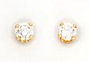 14K Gold Vintage Diamond Stud Earrings