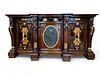 Gustave Herter (New York) American Renaissance Carved Rosewood And Bronze Cabinet Ca. 1860, H 41" W 81.5" Depth 24"