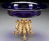 FRENCH GOTHIC REVIVAL BRONZE & GLASS COUPE