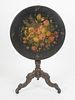 Victorian Paint Decorated Tilt-Top Tea Table