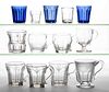 ASSORTED BLOWN-MOLDED & PRESSED GLASS DRINKING ARTICLES, LOT OF 13
