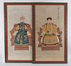Pair of Chinese Ancestral Portraits