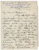 Kellar, Harry (Heinrich Keller). Autograph Letter Signed, “Kellar,” to Howard Thurston.
