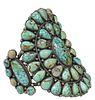 ESTHER NATIVE AMERICAN TURQUOISE CLUSTER CUFF