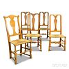 Five Queen Anne Maple Side Chairs