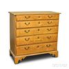 Chippendale Inlaid Mahogany Five-drawer Chest of Drawers