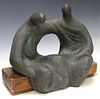 SIGNED MODERNIST SCULPTURE ABSTRACT FIGURES