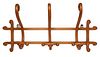 THONET VIENNESE BENTWOOD WALL-MOUNTED HAT RACK