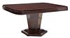 FRENCH ART DECO EXTENSION DINING TABLE, 110"L