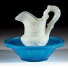 PRESSED LACY TOY EWER AND PANELLED BASIN