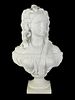 19/20th Century Bisque Porcelain Bust Sculpture "Cassandre" Signed Incised Ph